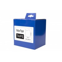 Analogs DK-22610A papīra uzlīmju lente dzeltena 29mm*30.48mm, priekš Brother