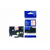 Brother AZE-222 uzlīmju lente sarkans uz balta 9mm x 8 metri