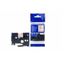 Brother AZE-232 uzlīmju lente sarkans uz balta 12mm x 8 metri