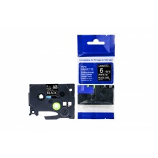 Analogs TZ2-315 uzlīmju lente balts uz melna 6mm x 8 metri, priekš Brother