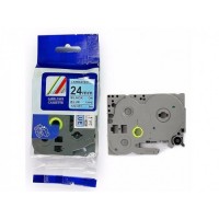Analogs TZ2-551 uzlīmju lente melns uz zila 24mm, priekš Brother