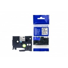 Analogs TZ2-131 uzlīmju lente melns uz caurspīdīga 12mm x 8 metri, priekš Brother