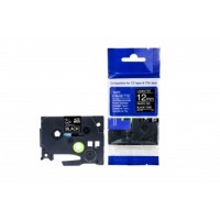 Analogs TZ2-335 uzlīmju lente balts uz melna 12mm x 8 metri, priekš Brother
