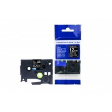 Analogs TZ2-335 uzlīmju lente balts uz melna 12mm x 8 metri, priekš Brother