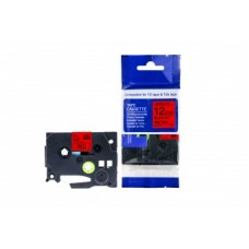 Analogs TZ2-431 uzlīmju lente melns uz sarkana 12mm x 8 metri, priekš Brother