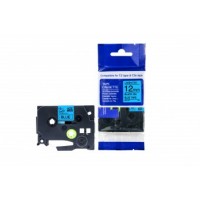 Analogs TZ2-531 uzlīmju lente melns uz zila 12mm x 8 metri, priekš Brother