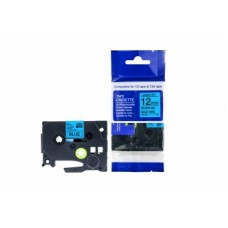 Analogs TZ2-531 uzlīmju lente melns uz zila 12mm x 8 metri, priekš Brother