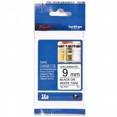 Brother TZE-N221 uzlīmju lente melns uz balta, nelaminēta, 9mm