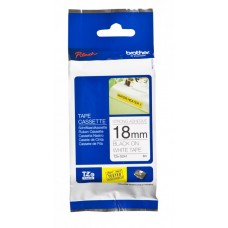 Brother TZE-S241 uzlīmju lente "Strong" melns uz balta 18mm
