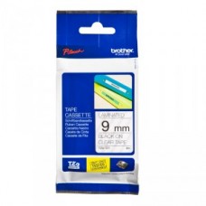 Brother TZE-121 uzlīmju lente melns uz caurspīdīga 9mm x  8 metri