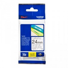 Brother TZE-151 uzlīmju lente melns uz caurspīdīga 24mm x 8 metri