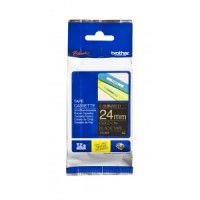 Brother TZE-354 uzlīmju lente zelts uz melna 24mm x 8 metri