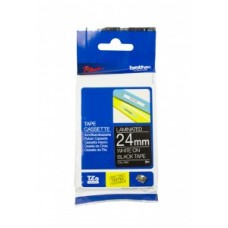 Brother TZE-355 uzlīmju lente balts uz melna 24mm x 8 metri