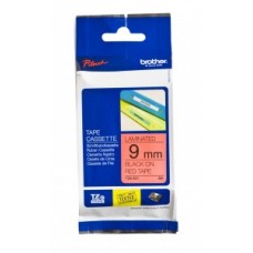 Brother TZE-421 uzlīmju lente melns uz sarkana 9mm x 8 metri