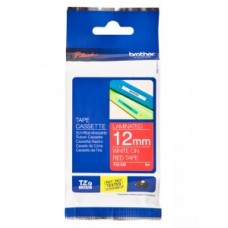 Brother TZE-435 uzlīmju lenta balts uz sarkana 12mm x 8 metri