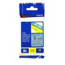 Brother TZE-521 uzlīmju lente melns uz zila 9mm x 8 metri