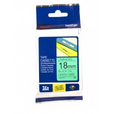 Brother TZE-741 uzlīmju lente melns uz zaļa 18mm x 8 metri
