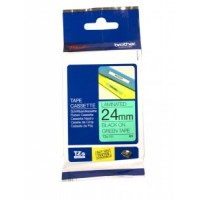 Brother TZE-751 uzlīmju lente melns uz zaļa 24mm x 8 metri