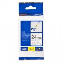 Brother TZE-FX251 uzlīmju lente flexible melns uz balta 24mm x 8 metri