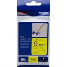 Brother TZE-FX621 uzlīmju lente flexible melns uz dzeltena 9mm x 8 metri