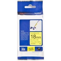 Brother TZE-FX641 uzlīmju lente flexible melns uz dzeltena 18mm x 8 metri