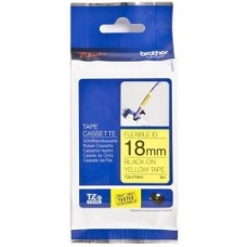 Brother TZE-FX641 uzlīmju lente flexible melns uz dzeltena 18mm x 8 metri