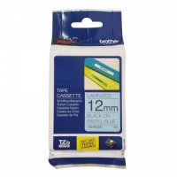 Brother TZE-MQ531 dekoratīva uzlīmju lente melni burti uz gaiši zila fona, 12mm x 8 metri
