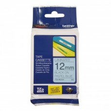 Brother TZE-MQ531 dekoratīva uzlīmju lente melni burti uz gaiši zila fona, 12mm x 8 metri