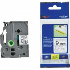 Brother TZE-S121 uzlīmju lente strong melns uz caurspīdīgu, 9mm x 8 metri