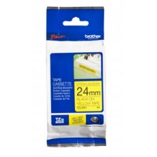 Brother TZE-S651 uzlīmju lente strong melns uz dzeltena 24mm x 8 metri