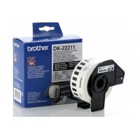Brother DK-22211 Līmplēve, melns uz balta 29mm*15.24m