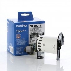 Brother DK-22212 Līmplēve, melns uz balta 62mm*15.24m