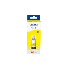EPSON 108, EcoTank sērijas tinte, Yellow, 70 ml