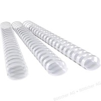Fellowes plastmasas spirāles (ovālas), 38mm, A4, baltas (53494), 50 gab.