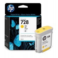 HP 728 Yellow tintes kasete, 40 ml